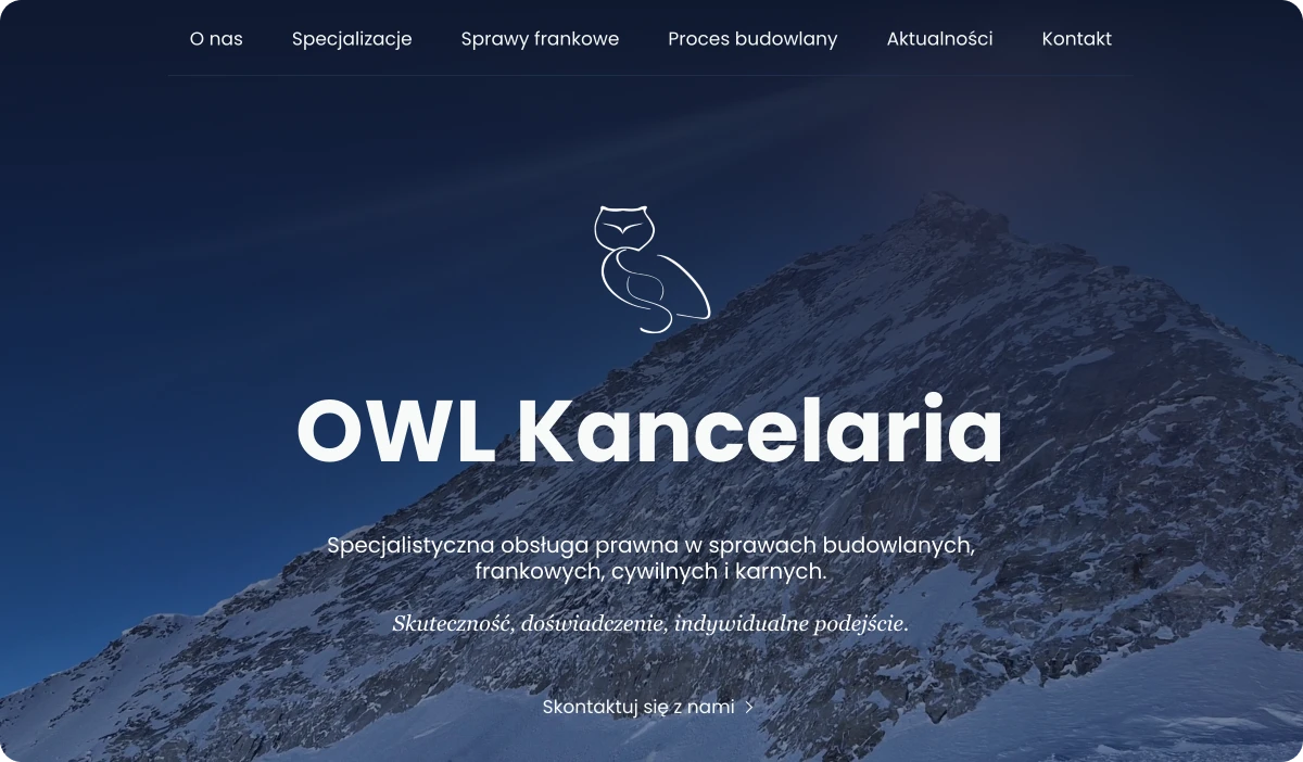 Realizacja WebWave: OWL Kancelaria