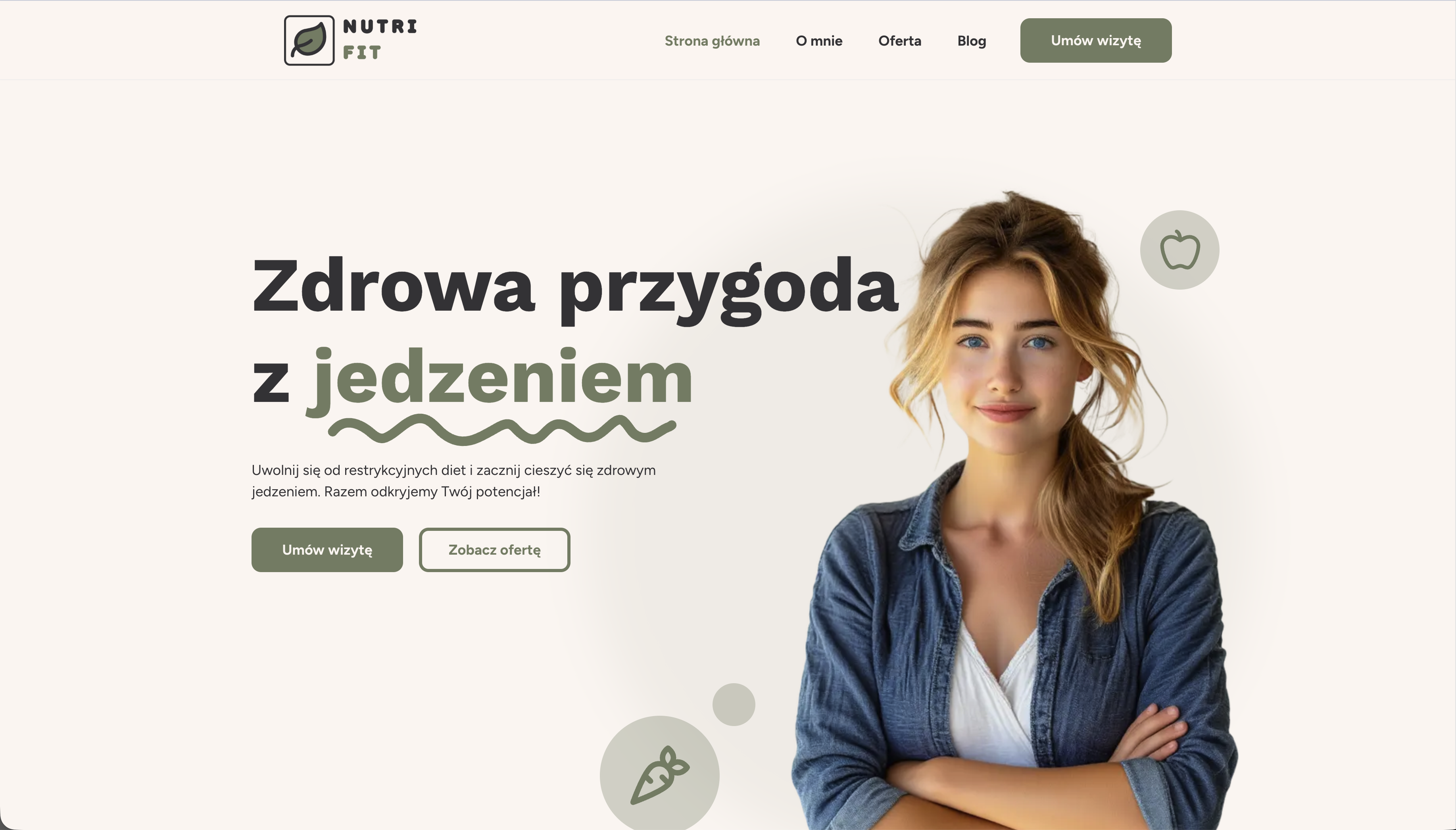 Szablon strony internetowej